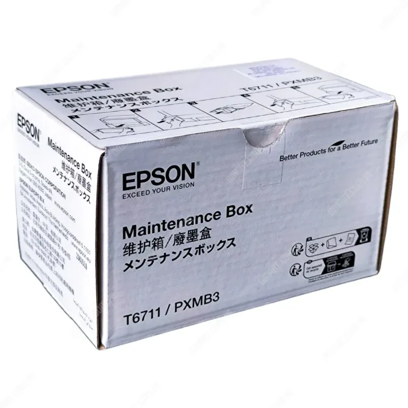 Caja De Mantenimiento Epson L1455 [T671100/PXMB3] Original, Para Impresora Multifuncional Epson EcoTank L1455, Rendimiento 15.000 Páginas.