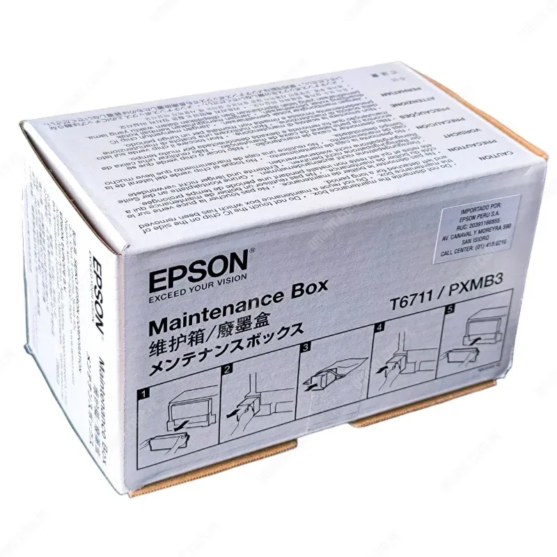 Caja De Mantenimiento Epson L1455 [T671100/PXMB3] Original, Para Impresora Multifuncional Epson EcoTank L1455, Rendimiento 15.000 Páginas.