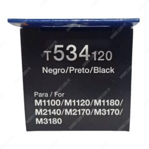 Botella De Tinta Epson T534120-AL Negro, Para Impresoras Epson EcoTank M1100 / M1120 / M1180 / M2140 / M2170 / M3170 / M3180, Rendimiento 6.000 Páginas.