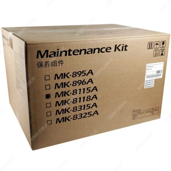 Kit De Mantenimiento Kyocera MK-8115A Original, Para Impresora Multifuncional Kyocera Ecosys M8124cidn / M8130cidn, Rendimiento 200.000 Páginas.