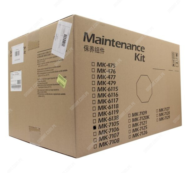 Kit De Mantenimiento Kyocera MK-7105 Original, Para Impresoras Multifuncional Kyocera TASKalfa 3510i / 3511i, Rendimiento 600.000 Páginas.