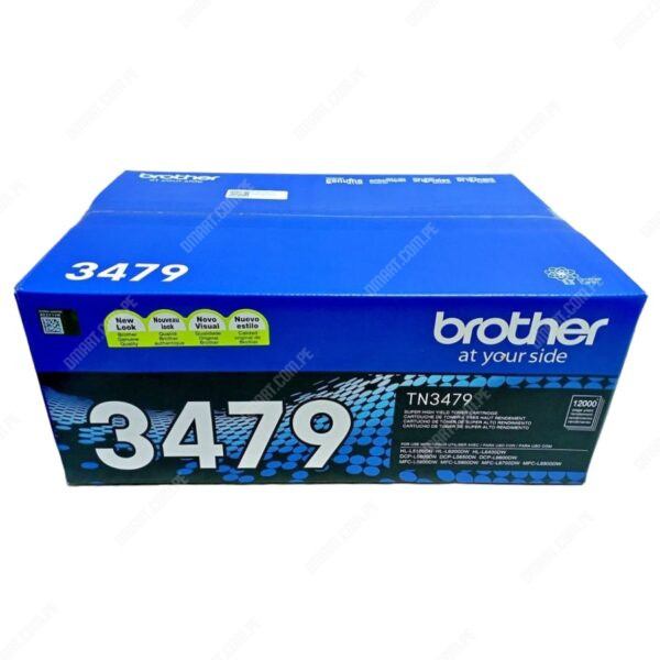 Toner Brother TN3479 Negro, Para Brother DCP-L5650DN / MFCL5900DW / MFC-L6600DW / MFC-L5800DW / MFC-L5900DW / MFC-L6700DW / MFC-L6900DW, 12.000 Paginas.