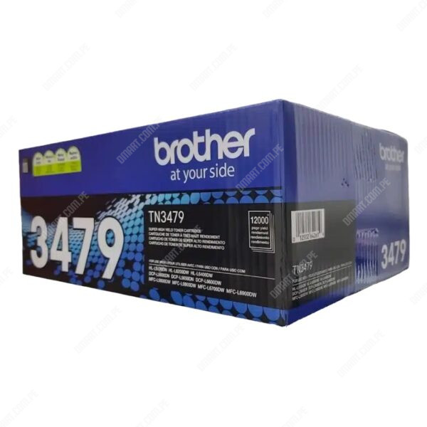 Toner Brother TN-3479 Negro, Para Brother DCP-L5650DN / MFCL5900DW / MFC-L6600DW / MFC-L5800DW / MFC-L5900DW / MFC-L6700DW / MFC-L6900DW, 12.000 Paginas.