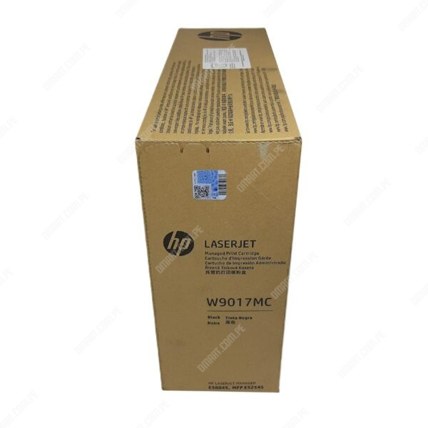 Toner Hp W9017MC Negro, Para Impresora/Copiadora Hp LaserJet Managed E50045 / E50045DW / MFP E52545 / E52545DN / E52545C, Rendimiento 22.500 Páginas.