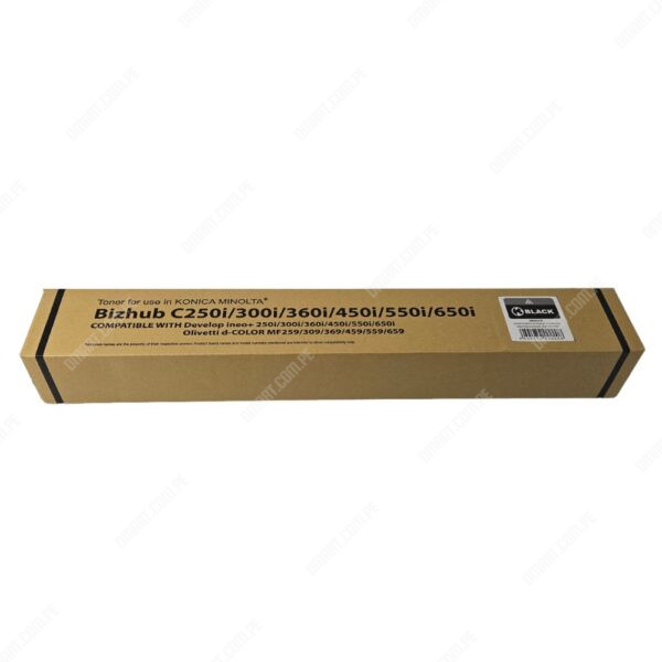 Toner Compatible Konica Minolta TN328K Color Negro, Para Impresora Multifunciónal Konica Minolta Bizhub C250i / C300i / C360i, Rendimiento 28.000 Paginas.