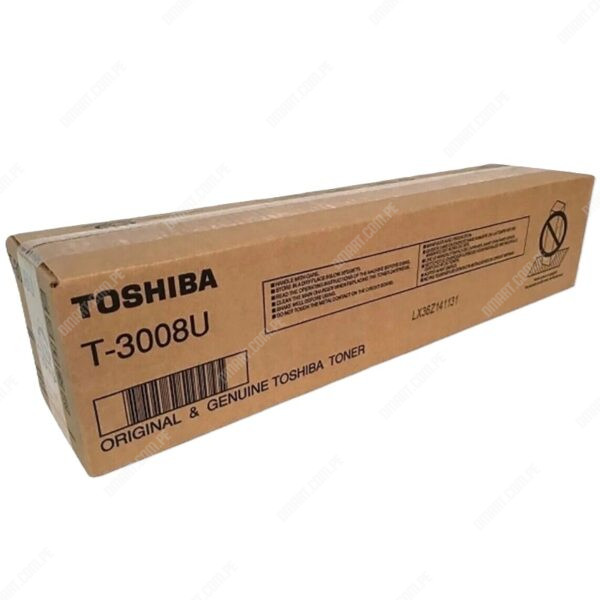 Toner Toshiba T-3008U Black, Para Toshiba E-Studio 2008A / 2508A / 3008A / 3008AG / 3508A / 4508A / 5008A / 5008AG, Rendimiento 43.900 Páginas.