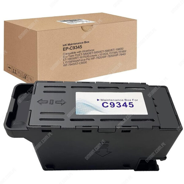 Caja De Mantenimiento Epson C9345/PXMB9 (C12C934591) Black, Compatible Con Impresoras Epson EcoTank L15150 / L15160 / L15168 / L8160 / L8180.