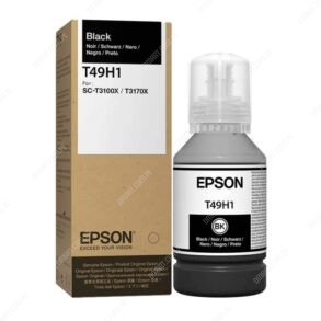 Botella De Tinta Epson T49H100 Color Negro, Para Impresora Plotter Epson SureColor SC-T3100X / SC-T3170X, Contenido 140 Mililitros, Rendimiento 6.000 Páginas.