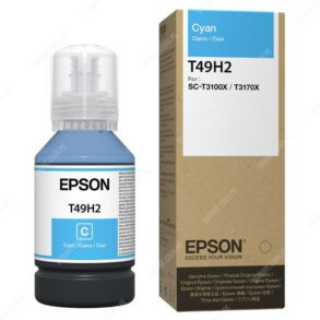 Botella De Tinta Epson T49H200 Color Cyan, Para Impresora Plotter Epson SureColor SC-T3100X / SC-T3170X, Contenido 140 Mililitros, Rendimiento 6.000 Páginas.