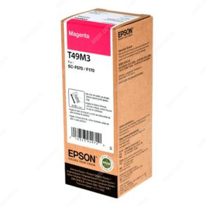 Botella De Tinta Epson T49M320 Color Magenta, Para Impresora Plotter Epson SureColor SC-F170 / SC-F570 / SC-F571, Contenido 140ml, Rendimiento 6.000 Páginas.