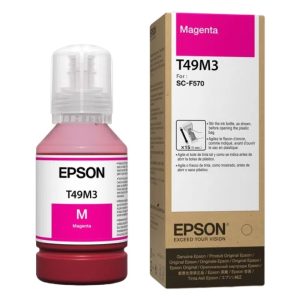 Botella De Tinta Epson T49M320 Color Magenta, Para Impresora Plotter Epson SureColor SC-F170 / SC-F570 / SC-F571, Contenido 140ml, Rendimiento 6.000 Páginas.