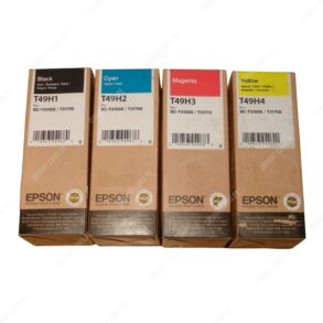 Botella De Tintas Epson SureColor SC-T3100X / SC-T3170X (T49H1 | T49H2 | T49H3 | T49H4) Color Negro Cyan Magenta Amarillo, Rendimiento 6.000 Páginas.