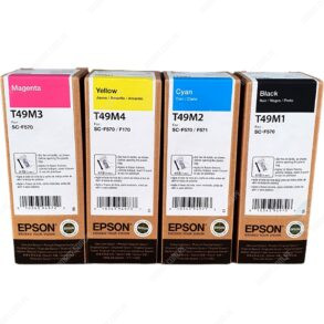 Botella De Tinta Epson SureColor F170 / F570 / F571 (T49M120) (T49M220) (T49M320) (T49M420) Color Negro Cyan Magenta Amarillo, Rendimiento 6.000 Páginas.