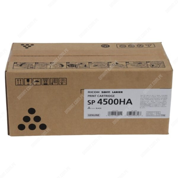 Toner Original Ricoh SP 4500HA 407316, Para Impresora Ricoh SP 4510dn / Ricoh SP 4510SF, Rendimiento Aproximado 12.000 Paginas.