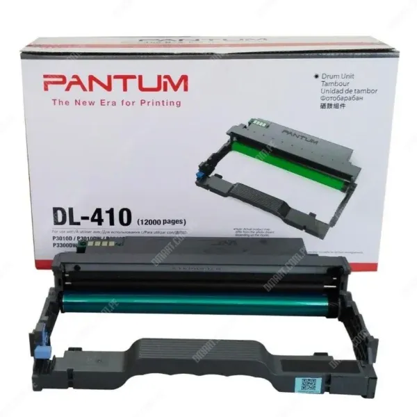 Unidad De Imagen Pantum DL-410 Drum Unit Original, Para Impresoras Pantum M6700DW / M7100DW / M6800FDW / M7200FDW / M7300FDW, Rendimiento 12.000 Páginas.