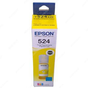 Botella De Tinta Epson T524420-AL Color Amarillo, Para Impresoras Epson EcoTank L6580 / L15150 / L15160, Contenido 70 Mililitros, Rendimiento 6.000 Páginas.