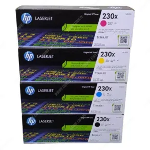 Tóner Hp 230X [W2300X] [W2301X] [W2302A] [W2303X] Color Negro Cyan Magenta Amarillo [Original] Para Impresoras Hp Color LaserJet Pro 4203dw / MFP 4303fdw.