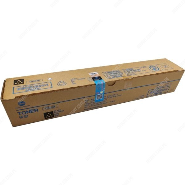 Toner Konica Minolta TN223K [A9H0190] Color Negro, Para Impresora Fotocopiadora Konica Minolta Bizhub C226 / C256 / C266, Rendimiento 23.000 Páginas.