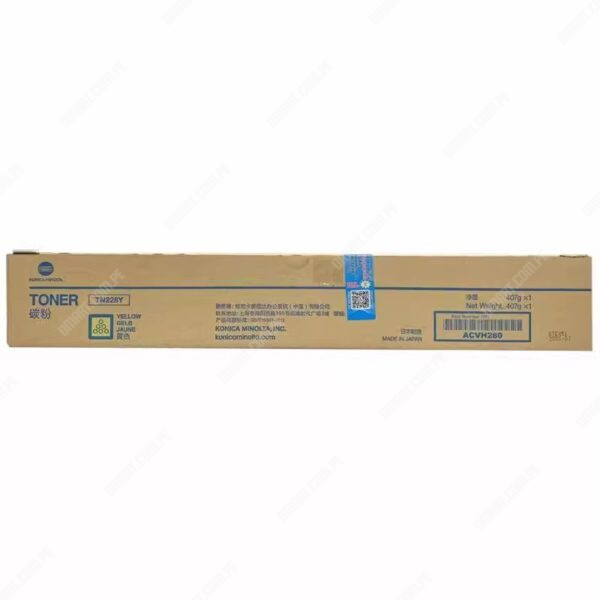 Toner Original Konica Minolta TN228Y [ACVH291] Amarillo, Para Impresora Fotocopiadora Konica Minolta Bizhub C226i / C266i / C286, Rendimiento 28.000 Páginas.