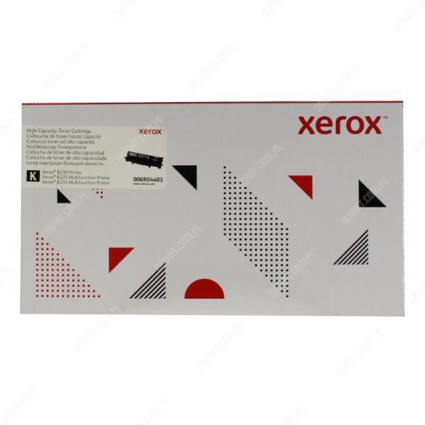 Cartucho De Toner Original Xerox 006R04403 Black, Para Impresoras Xerox B225 / Xerox B230 / Xerox B235, Rendimiento 3.000 Páginas.