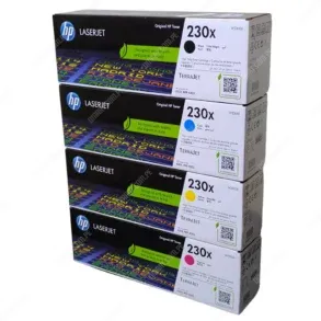 Tóner Hp 230X [W2300X] [W2301X] [W2302A] [W2303X] Color Negro Cyan Magenta Amarillo [Original] Para Impresoras Hp Color LaserJet Pro 4203dw / MFP 4303fdw.