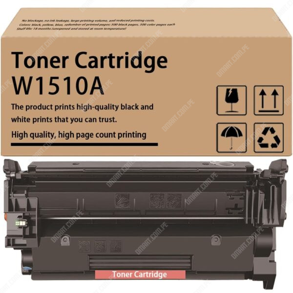 Tóner Compatible Hp W1510A 151A Black, Para Impresoras Hp LaserJet Pro 4003dn / 4003dw / 4003n / MFP Pro 4103dw / 4103fdn / 4103fdw. Rendimiento 3.050 Páginas.