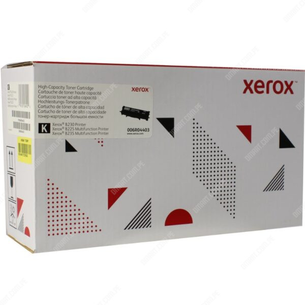 Cartucho De Toner Original Xerox 006R04403 Black, Para Impresoras Xerox B225 / Xerox B230 / Xerox B235, Rendimiento 3.000 Páginas.