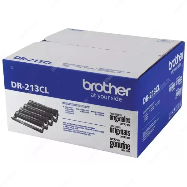 Drum Unit Brother DR213CL, Para Brother HL-L3210CW / HL-L3230DN / HL-L3230CDW / HL-L3270CDW / DCP-L3551CDW / MFC-L3750CDW, Rendimiento 18.000 Páginas.