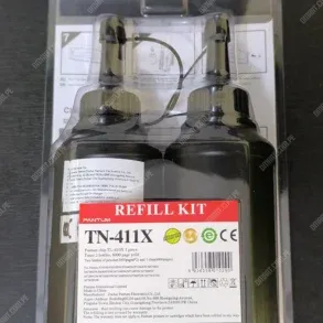 Botella Refill Kit Recarga Pantum TN-411X Black (Con Chip) Para Impresoras Pantum M6700DW / M7200FDW / M7300FDW, Rendimiento 6.000 Páginas.