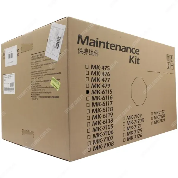 Kit De Mantenimiento Kyocera MK-6115 [1702P18NL0] 220V, Para Impresora Multifuncional Kyocera Ecosys M4125idn / M4132idn, Rendimiento 300.000 Páginas.