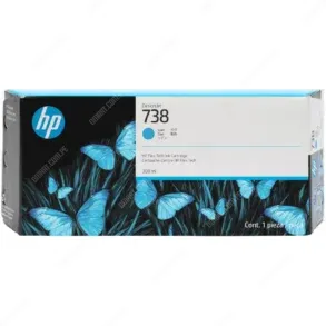 Cartucho De Tinta Hp 676M6A (738) Color Cyan, Para Impresora e Plotter Multifunción Hp DesignJet T850 / T950 MFP Series, Volumen De Tinta 300 Mililitros.