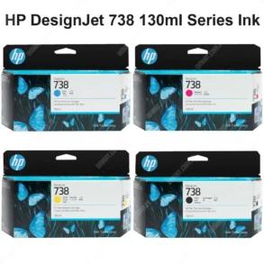 Cartucho De Tinta Hp 738 Color Negro Cyan Magenta Amarillo, Para Impresora Plotter Multifunción Hp DesignJet T850 / T950 MFP Series, Contenido 130 Mililitros.