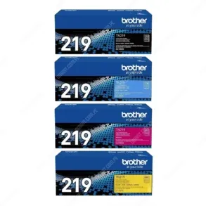 Juego De Toner Brother TN219 [TN219BK | TN219C | TN219M | TN219Y] Color Negro Cyan Magenta Amarillo, Para Brother HL-L3280CDW / DCP-L3560CDW / MFC-L3760CDW.