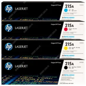 Juego De Toner Hp 215A [W2310A | W2311A | W2312A | W2313A] Color Negro Cyan Amarillo Magenta, Para Impresoras Hp Color Laserjet Pro M182nw / M182fw / M183fw.