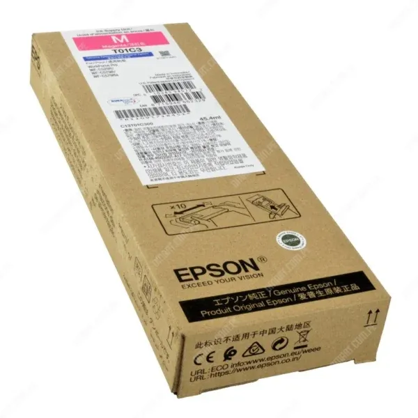 Bolsa De Tinta Epson T01C300 Color Magenta, Para Impresoras Epson WorkForce Pro WF-C529R / WF-C579R Series, Rendimiento 5.000 Páginas.