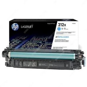 Toner Hp W2121X [212X] Color Cyan, Para Impresoras Hp Color Laserjet Enterprise Flow MFP M578c / M554dn / M555dn / M555x / M578dn, Rendimiento 10.000 Páginas.