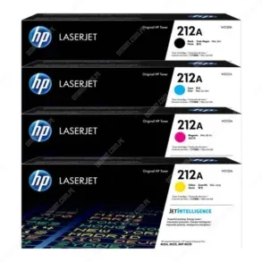 Juego De Toner Hp 212A [W2120A | W2121A | W2122A | W2123A] Color Negro Cyan Amarillo Magenta. Para Hp Color Laserjet Enterprise M554dn / M555 / Flow MFP M578.