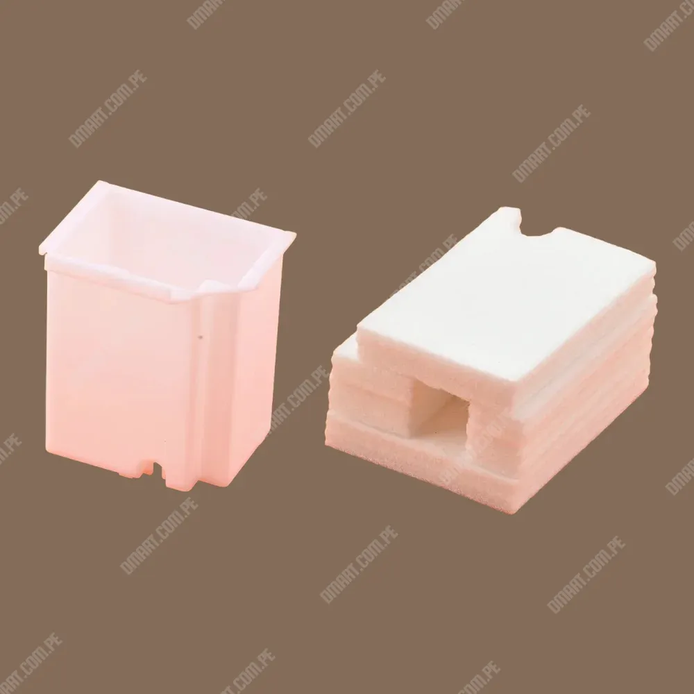 Caja + Almohadillas Epson L3100 / L3210 / L3150 / L3250 / L3160 / L3260 / L5190 / L5290, Caja De Residuos Genérico Para Impresoras Epson EcoTank Series L.