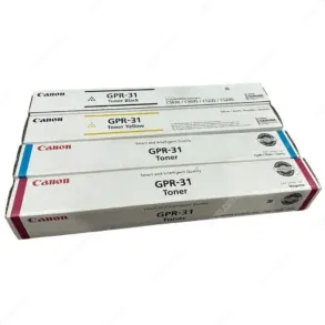 Kit De Toner Original Canon GPR-31 Color Negro Cyan Magenta Amarillo, Para Impresoras Canon imageRUNNER ADVANCE C5030 / C5035 / C5235 / C5240 (Juego Completo)