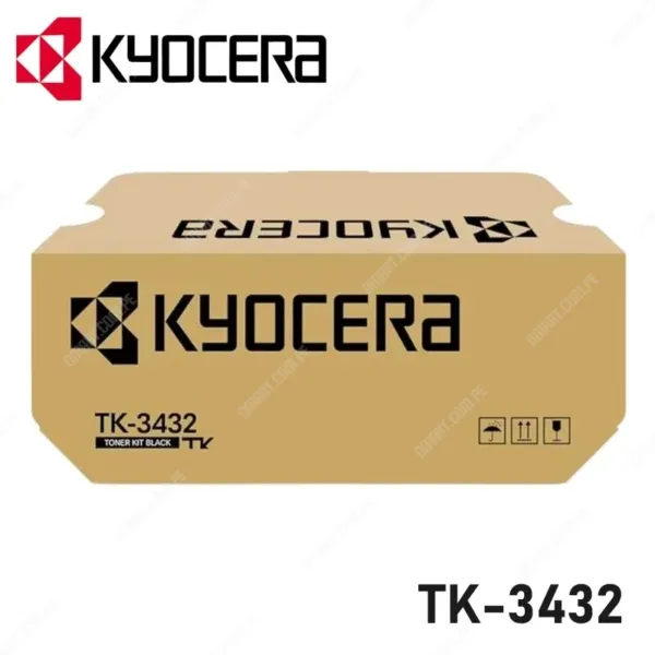 Cartucho De Tóner Original Kyocera TK-3432 Black, Para Impresoras Kyocera Ecosys MA5500ifx / PA5500x, Rendimiento 21.000 Páginas.