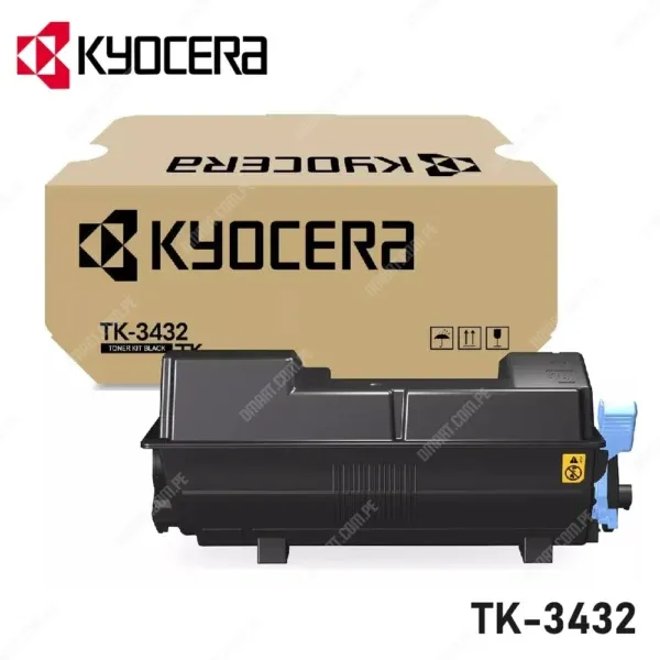 Cartucho De Tóner Original Kyocera TK-3432 Black, Para Impresoras Kyocera Ecosys MA5500ifx / PA5500x, Rendimiento 21.000 Páginas.