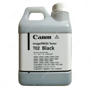 Botella De Polvo Toner Canon T02 Negro, Compatible Con Toner Canon IPQ-1 | IPQ-2 | T01 | T02 | GPR-31 | GPR-55 | GPR-56 | GPR-58, Contenido 400 Gramos.