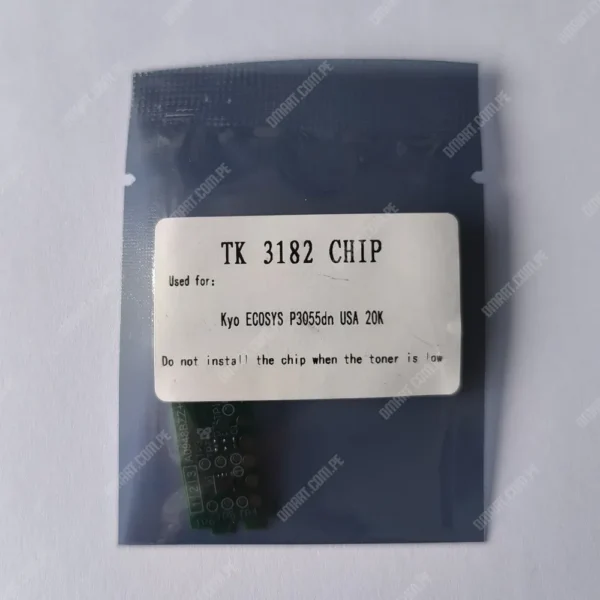 Chip De Tóner Kyocera TK-3182 Black, Compatible Con Impresoras Kyocera Ecosys M3655idn / P3055dn / P3155dn, Rendimiento 21,000 Páginas.