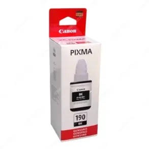 Tinta Canon GI-190 Negro, Para Canon Pixma G1100 / G1110 / G2100 / G2101 / G2110 / G3100 / G3101 / G3110 / G4100 / G4110 / G4111, Rendimiento 6.000 Páginas.