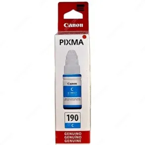 Tinta Canon GI-190 Cyan, Para Canon Pixma G1100 / G1110 / G2100 / G2101 / G2110 / G3100 / G3101 / G3110 / G4100 / G4110 / G4111, Rendimiento 7.000 Páginas.