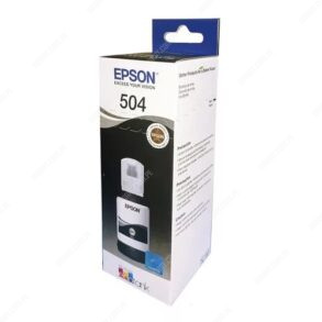 Botella De Tinta Epson T504120-AL Color Negro, Compatible Con Epson Ecotank L4150 / L4160 / L4260 / L6270/ L14150, Rendimiento 7.500 Páginas.