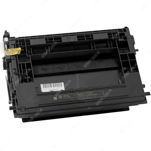 Toner Hp 147X W1470X Black, Para Impresoras Hp LaserJet Enterprise M611dn / M611x / M612dn / MFP M635fht / M636fh / M636z, Rendimiento 25.200 Páginas.