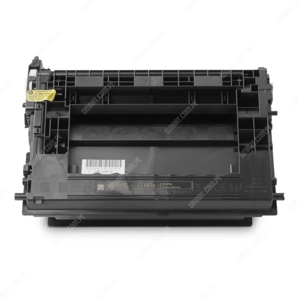 Toner Hp 147A W1470A Black, Compatible Con Hp LaserJet Enterprise M611dn / M611x / M612dn / MFP M635fht / M636fh / M636z, Rendimiento 10.500 Páginas.