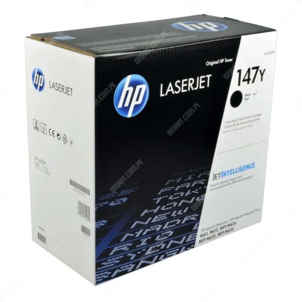 Toner Hp 147Y W1470Y Black, Compatible Con Hp LaserJet Enterprise M611dn / M611x / M612dn / MFP M635fht / M636fh / M636z, Rendimiento 42.000 Páginas.