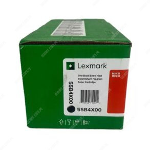 Toner Original Lexmark 55B4X00 Black, Para Impresoras Lexmark MS431dn / MS431dw / MX431adn / MX432adw / MX432adwe, Rendimiento 20.000 Páginas.